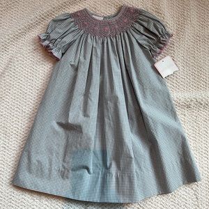 NWT Petit Bebe Smocked Bishop Dress, 2T